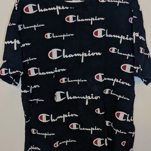 Champion black print t shirt